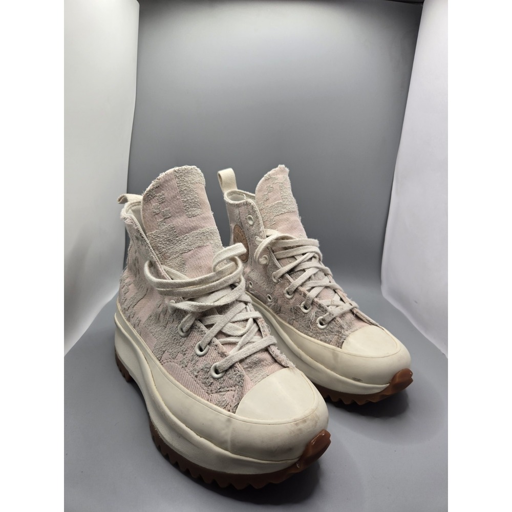 Converse Run Star Hike Platform High Egret‎ Pink Clay Sneakers Women Size 7